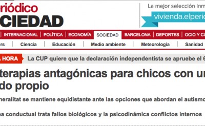 Autismo España y AETAPI consideran que el artículo “Dos terapias antagónicas para chicos con un mundo propio” vulnera los derechos de las personas con TEA