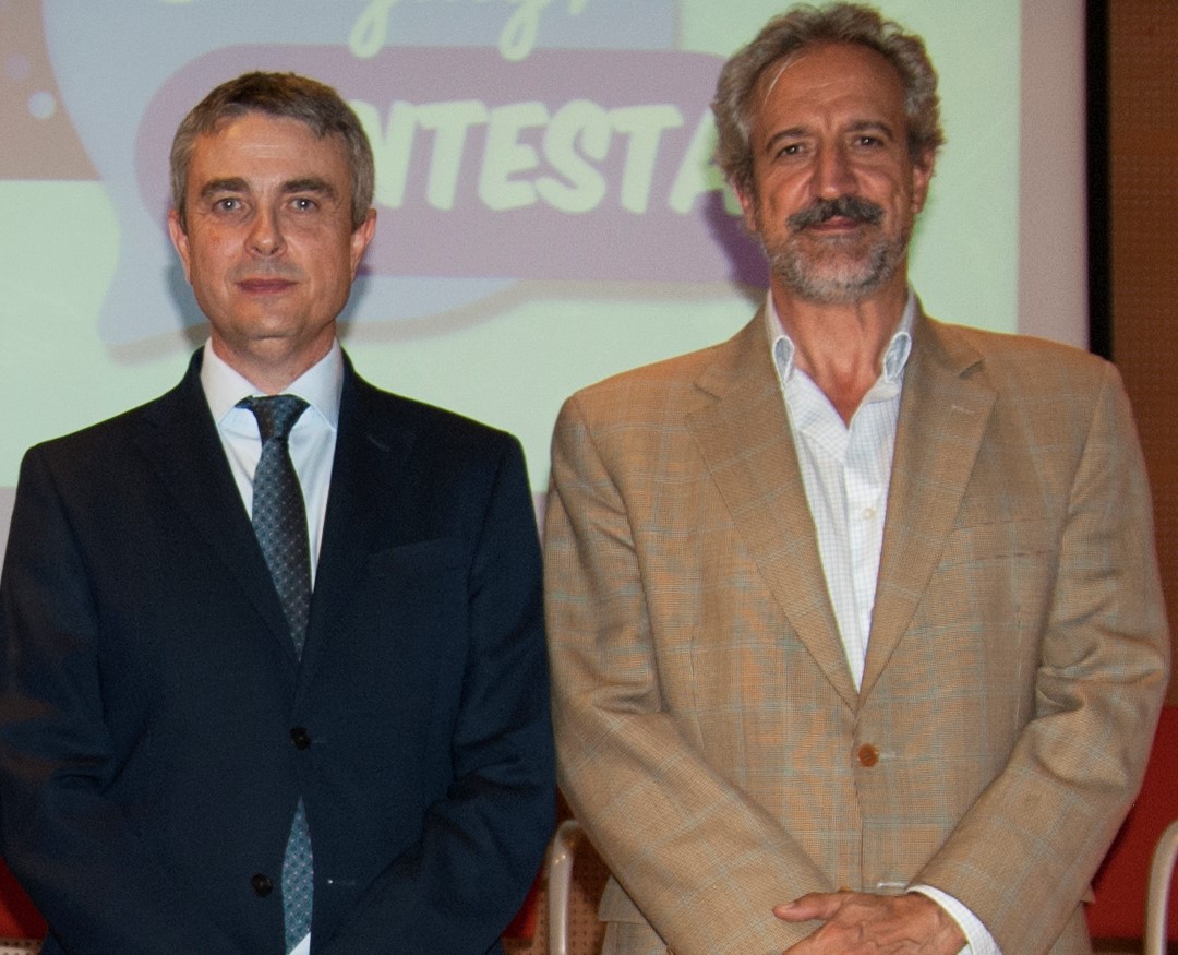 Miguel Ángel de Casas, presidente de la Confederación Autismo España, y Pedro Ugarte, presidente de la Federación Española de Autismo FESPAU
