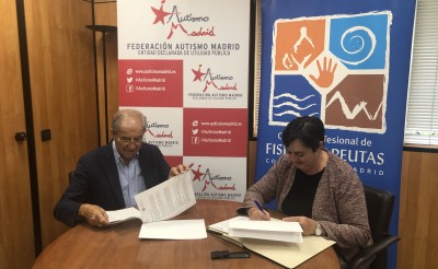 La Federación Autismo Madrid firma un convenio de colaboración con el Colegio Profesional de Fisioterapeutas de la Comunidad de Madrid