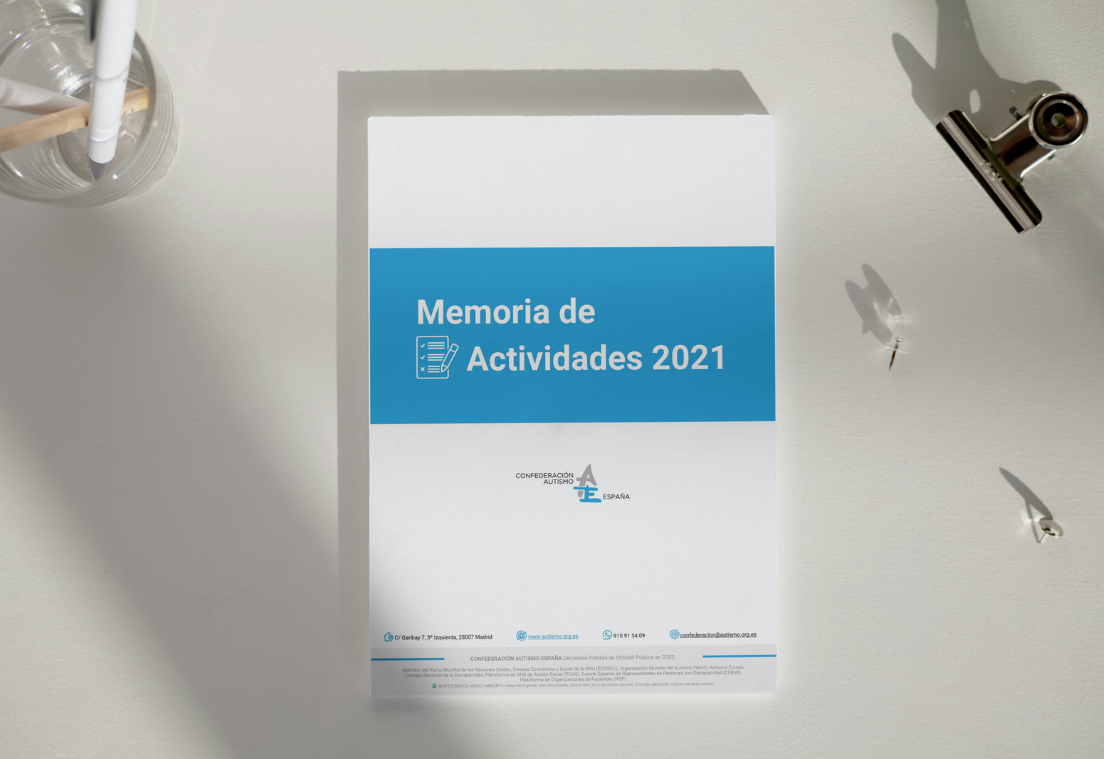 Memoria de Actividades de Autismo España del año 2021