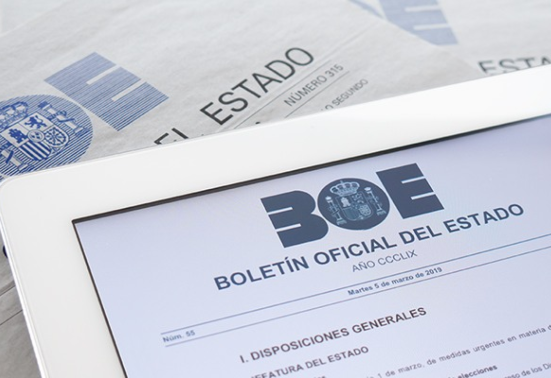 El Boletín Oficial del Estado en una tablet