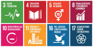 Iconos de los Objetivos de Desarrollo Sostenible a los que contribuye Autismo España