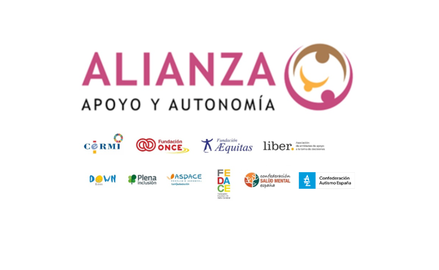 Logotipo de la Alianza Apoyo y Autonomía, junto a los logotipos de todas las entidades participantes