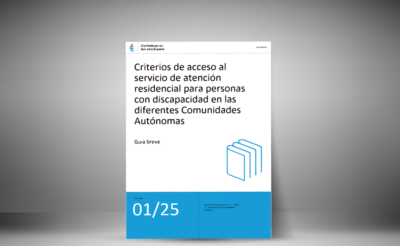 Criterios de acceso al servicio de atención residencial para personas con discapacidad