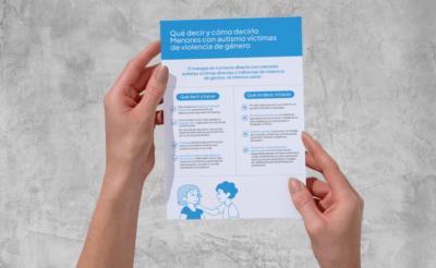 Infografía | Qué decir y cómo decirlo. Menores con autismo víctimas de violencia de género