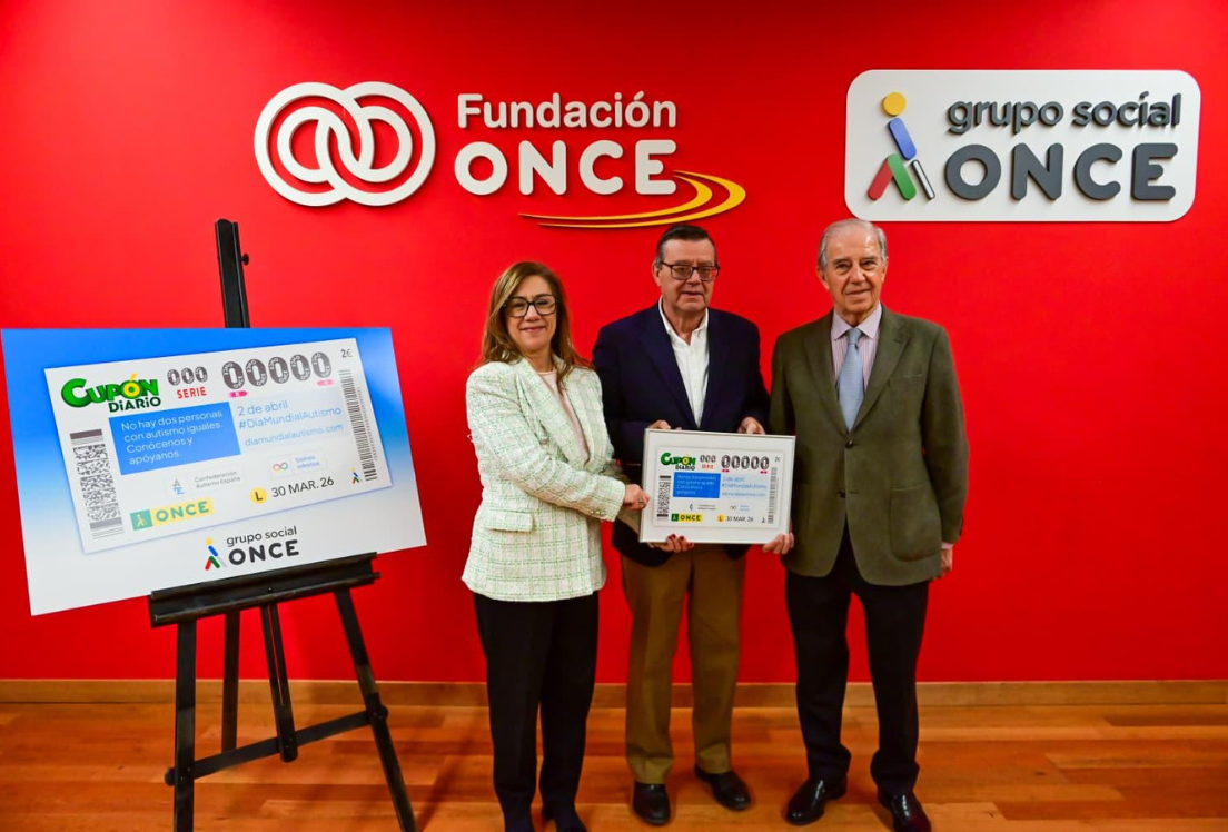 Entrega del cupón de la ONCE del Día Mundial Autismo 2026